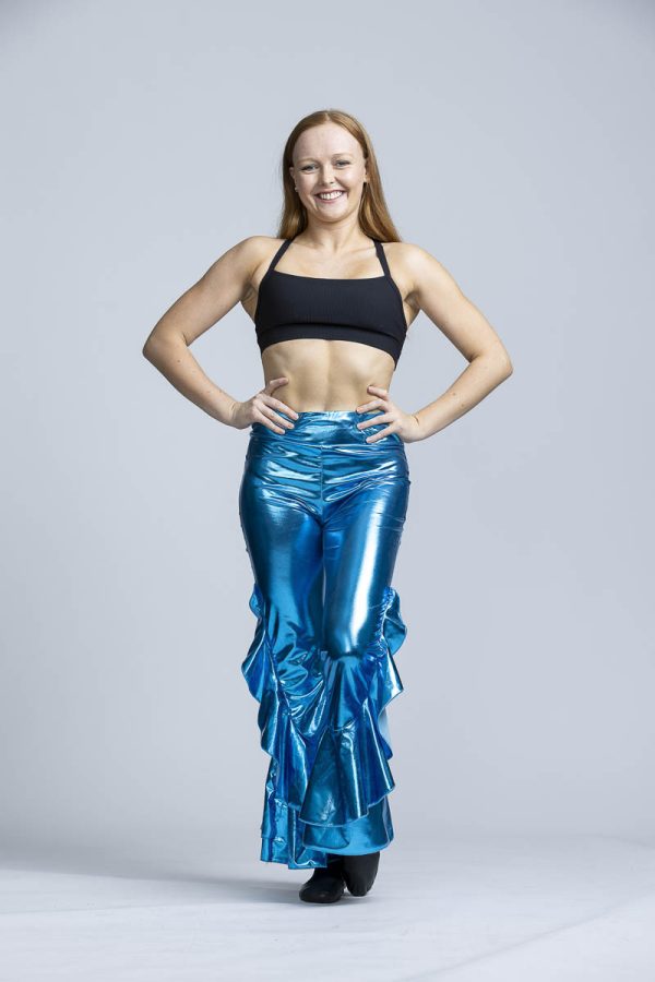 Long shiny blue pants - Image 4