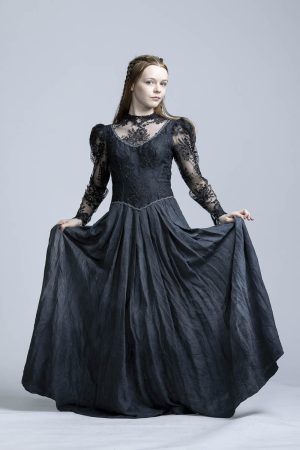 elegant black formal dress