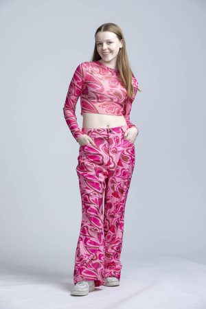 pink pants and top