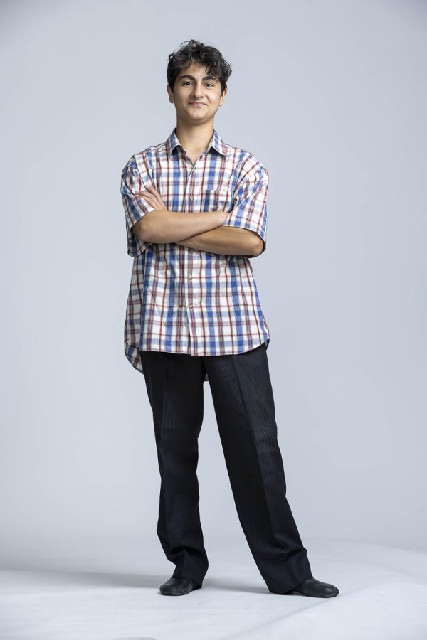 plaid shirt folded arms