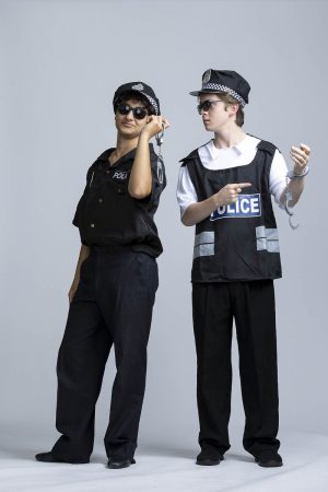 police officers with handcuffs