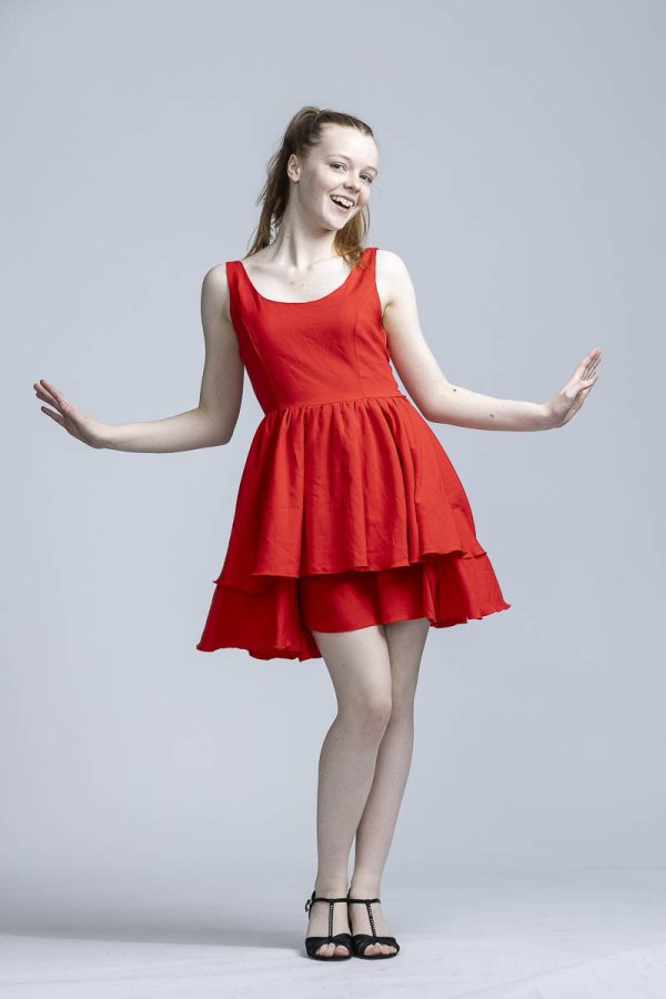 Short red dress - Image 3