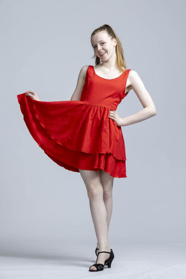 Short red dress - Image 4