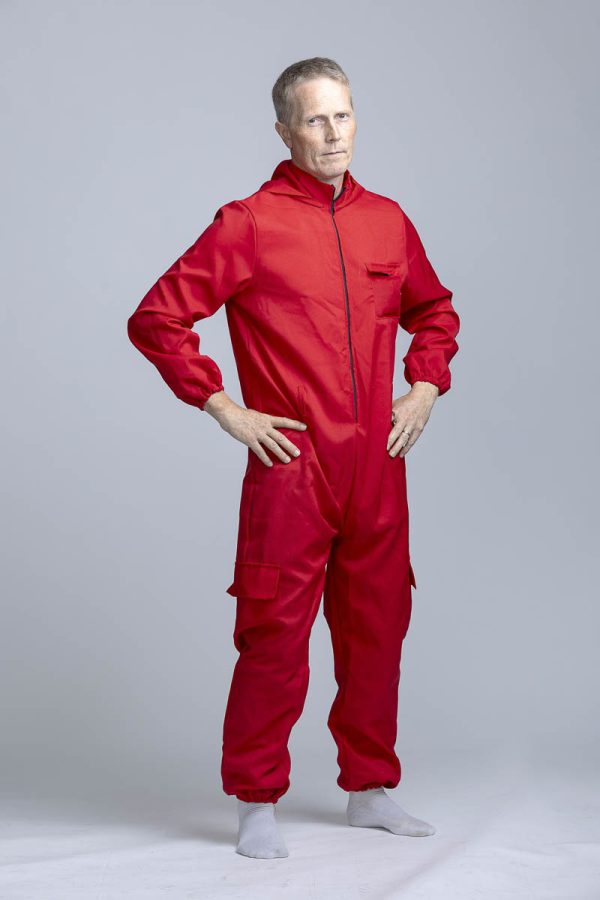 Prisoner / Convict in Red Overalls - Image 3