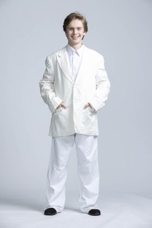 white suit